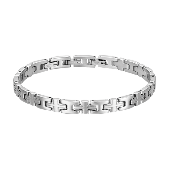 BRACELET ACIER CROISÉ POUR HOMME