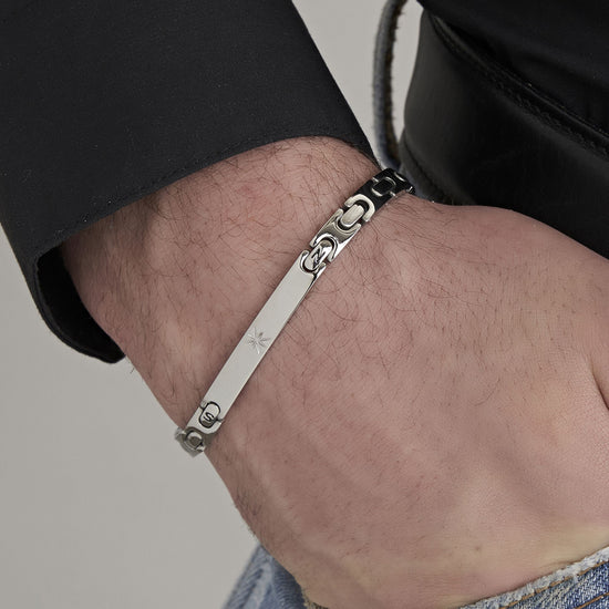 BRACELET POUR HOMME EN ACIER WINDROSE