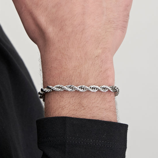 BRACELET EN MAILLE D'ACIER POUR HOMMES