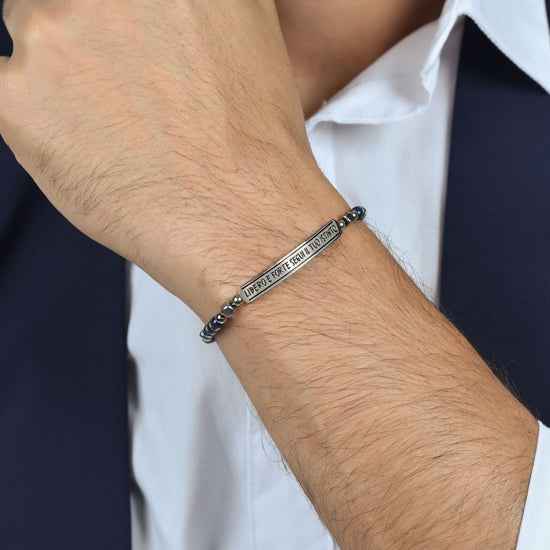 BRACELET HOMME EN ACIER LIBRE ET FORT SUIVEZ VOTRE INSTINCT