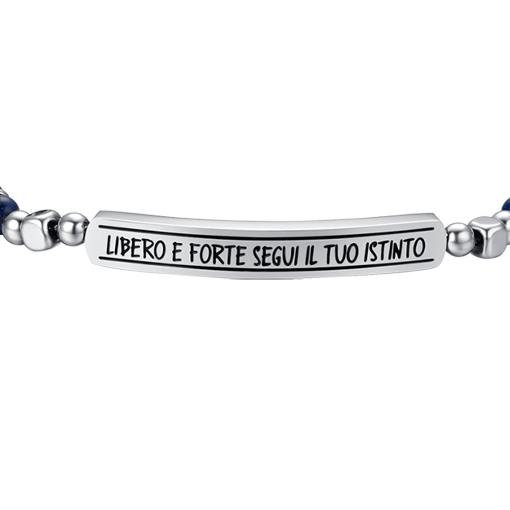 BRACELET HOMME EN ACIER LIBRE ET FORT SUIVEZ VOTRE INSTINCT