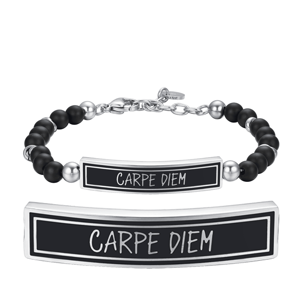 BRACELET HOMME EN ACIER CARPE DIEM