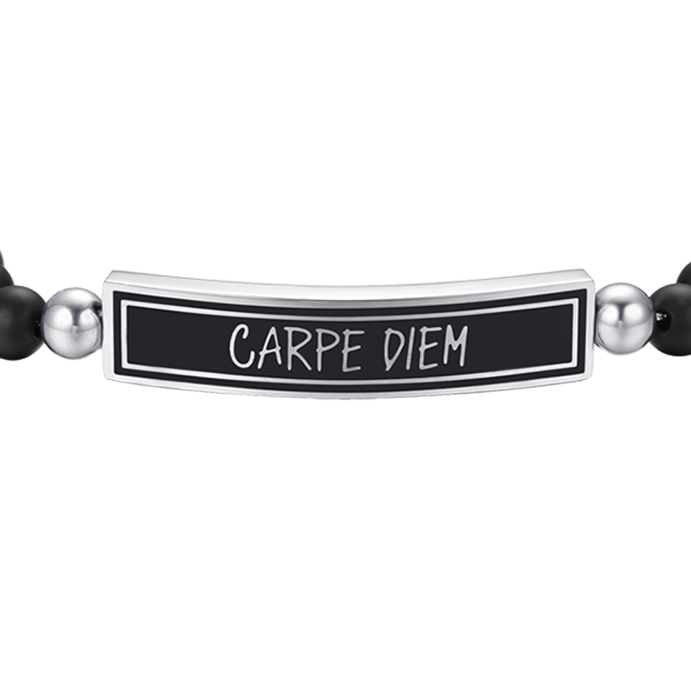 BRACELET HOMME EN ACIER CARPE DIEM