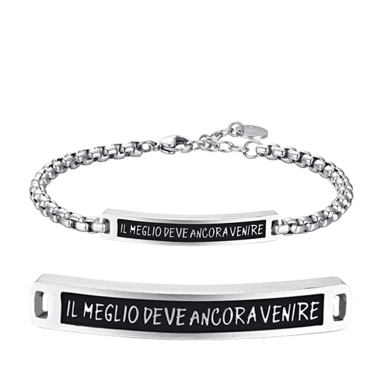 BRACELET EN TÔLE D'ACIER POUR HOMMES LE MEILLEUR EST À VENIR