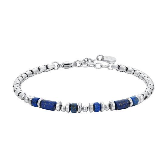 BRACELET HOMME EN ACIER BLEU LAPIS