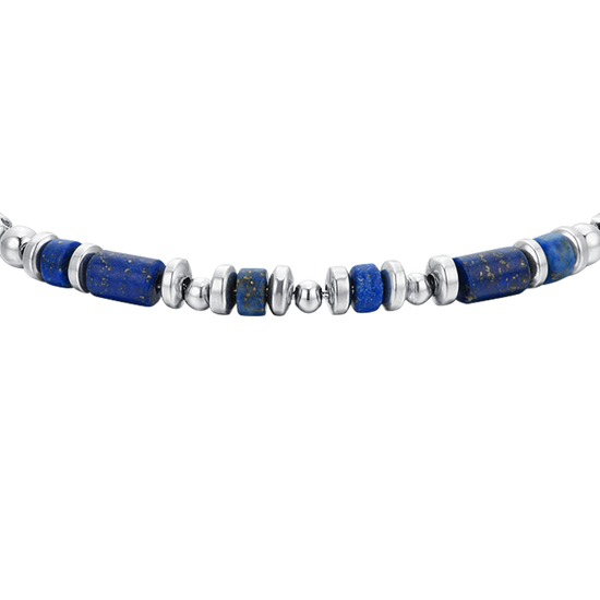 BRACELET HOMME EN ACIER BLEU LAPIS