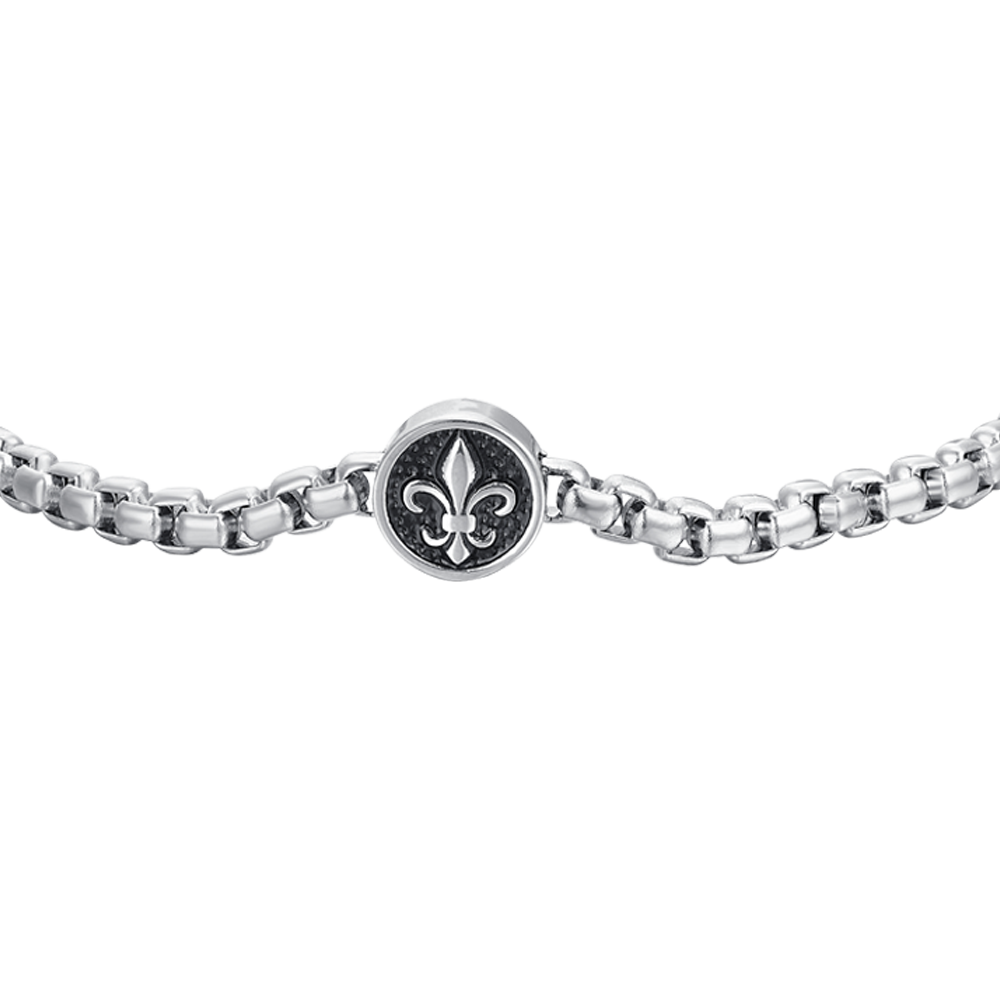 BRACELET HOMME EN ACIER AVEC LYS