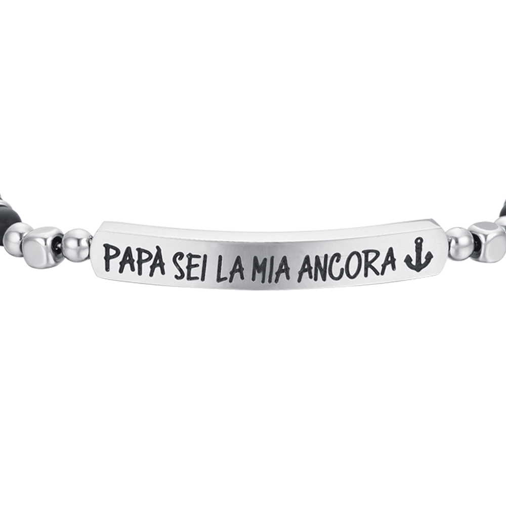 BRACELET HOMME EN ACIER DADDY YOU ARE MY ANCHOR