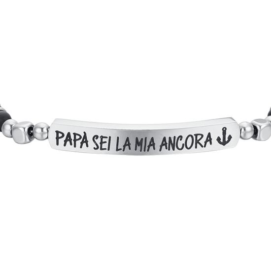 BRACELET HOMME EN ACIER DADDY YOU ARE MY ANCHOR