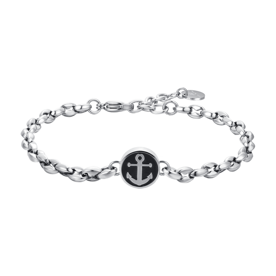 BRACELET POUR HOMME EN ACIER AVEC ANCRE