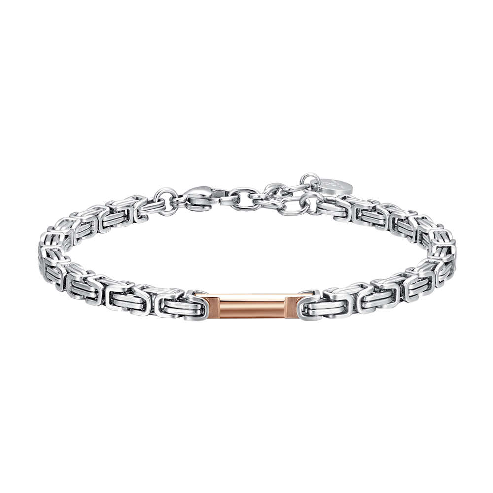 BRACELET ACIER IP ROSE POUR HOMMES