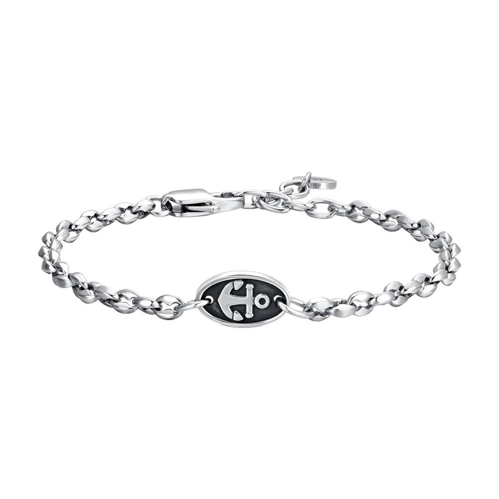 BRACELET POUR HOMME EN ACIER AVEC ANCRE