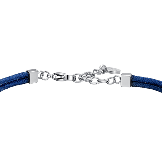 BRACELET DE CORDE BLEUE ET ANCRE POUR HOMMES