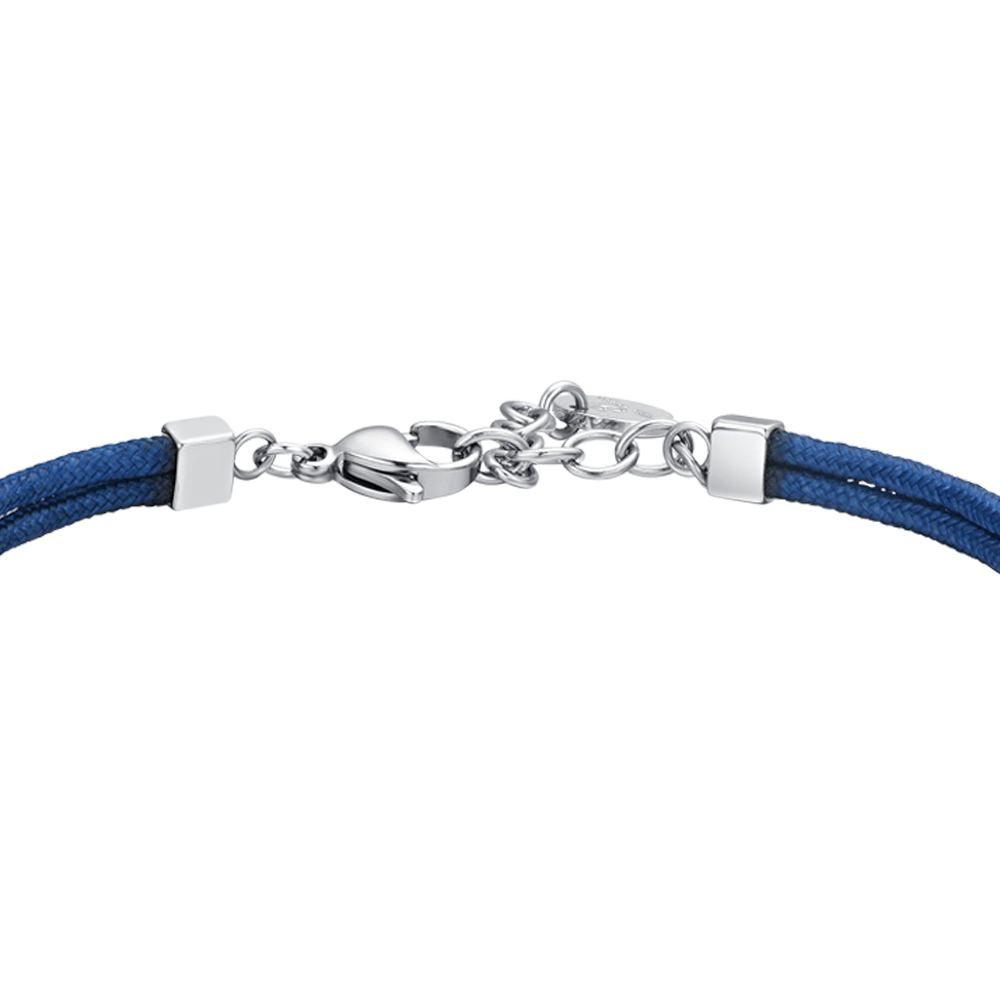 BRACELET DE CORDE BLEUE ET ANCRE POUR HOMMES