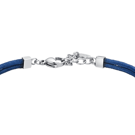 BRACELET DE CORDE BLEUE ET ANCRE POUR HOMMES