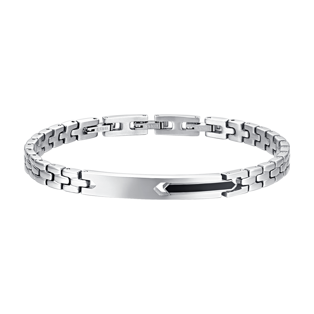 HOMME ACIER IP ELEMENT BRACELET NOIR