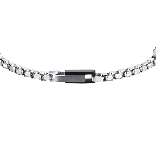 MEN'S IP BLACK STEEL ELEMENTS BRACELET Luca Barra