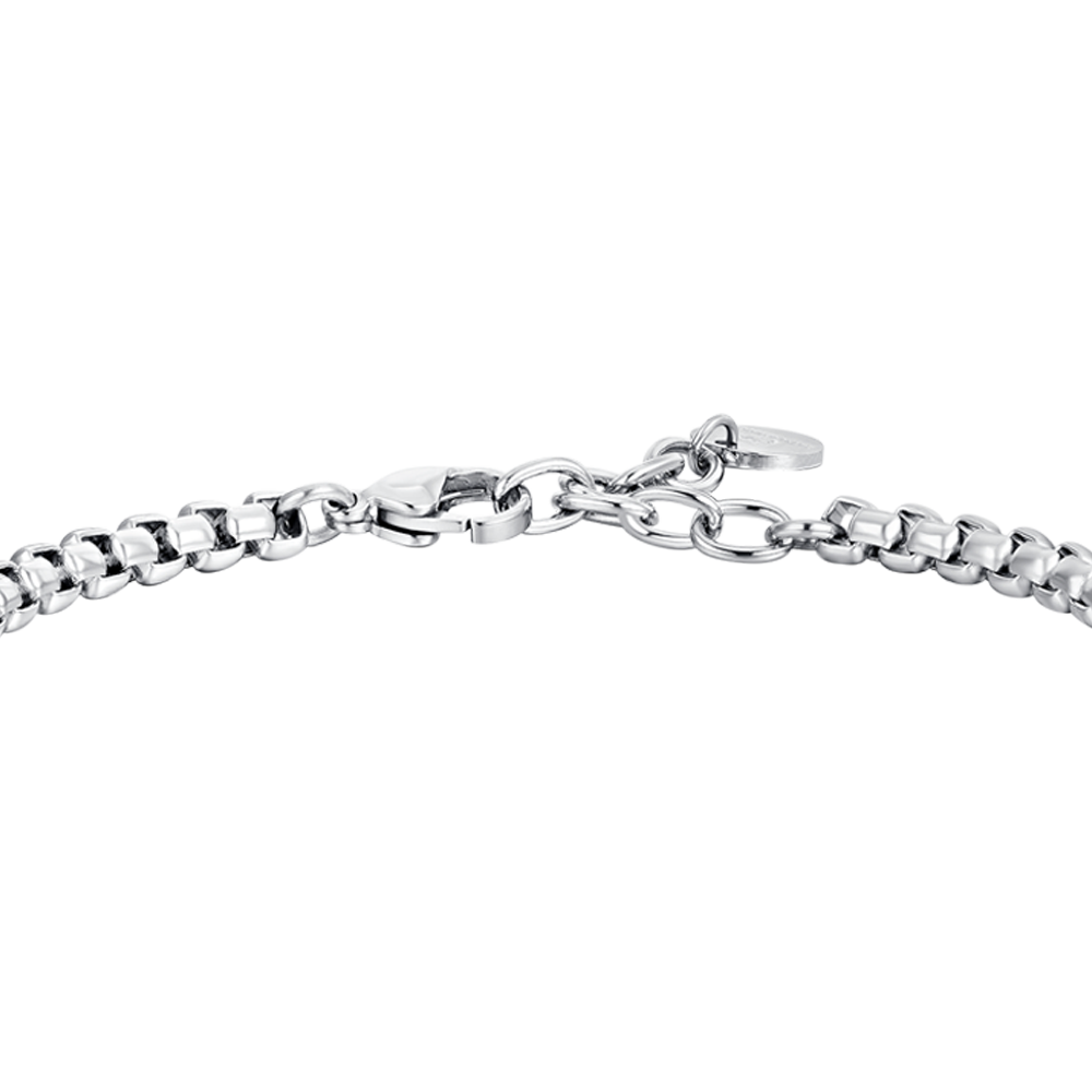 BRACELET EN ACIER POUR HOMME AVEC ÉLÉMENTS CENTRAUX Luca Barra