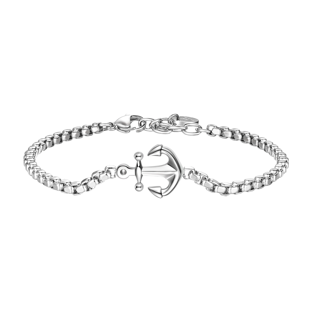 BRACELET POUR HOMME EN ACIER AVEC ANCRE