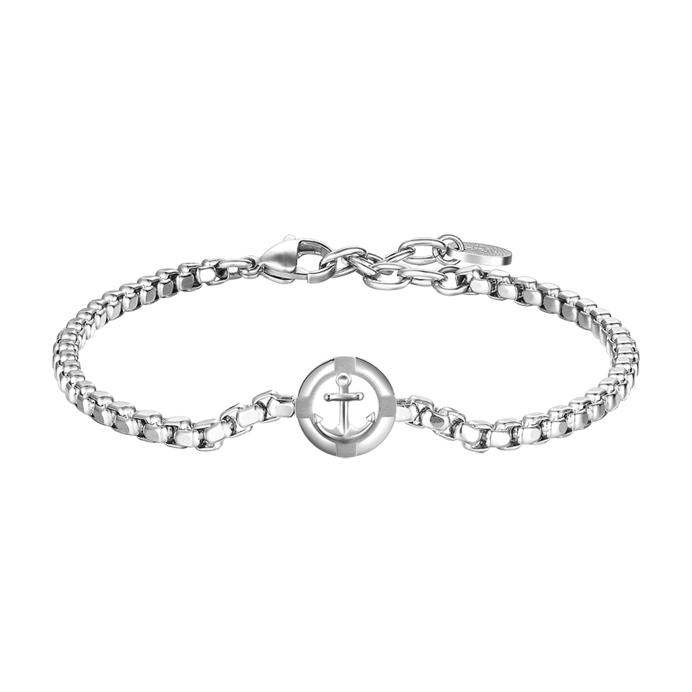 BRACELET POUR HOMME EN ACIER AVEC ANCRE