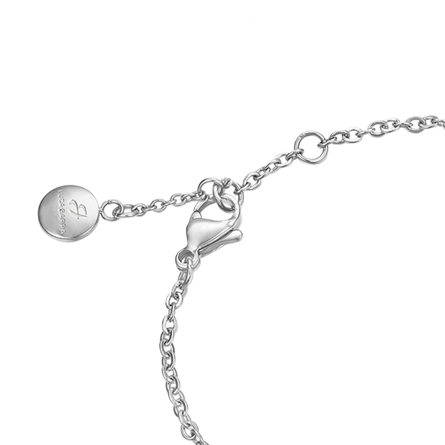 BRACELET ACIER POUR FEMME AVEC COCCINELLE ET CRISTAUX BLANCS