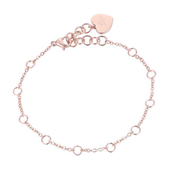 BRACELET FEMME EN ACIER ROSE IP