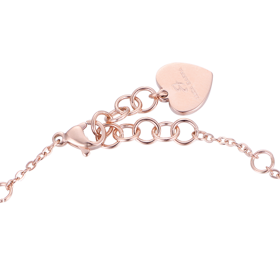 BRACELET FEMME EN ACIER ROSE IP