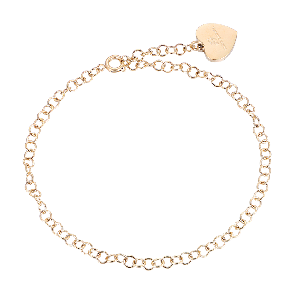 BRACELET FEMME EN ACIER AVEC CERCLES EN OR IP