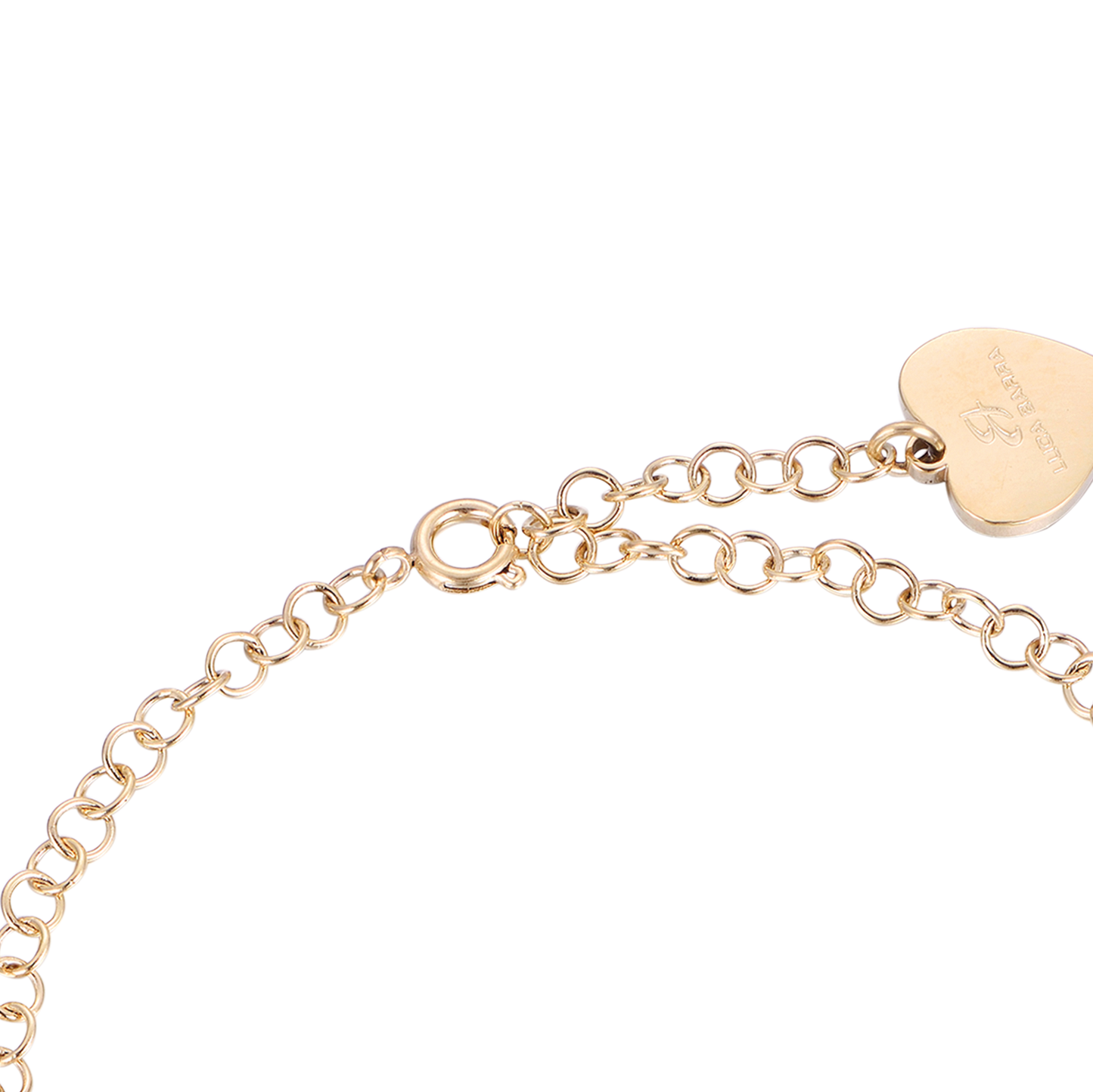 BRACELET FEMME EN ACIER AVEC CERCLES EN OR IP