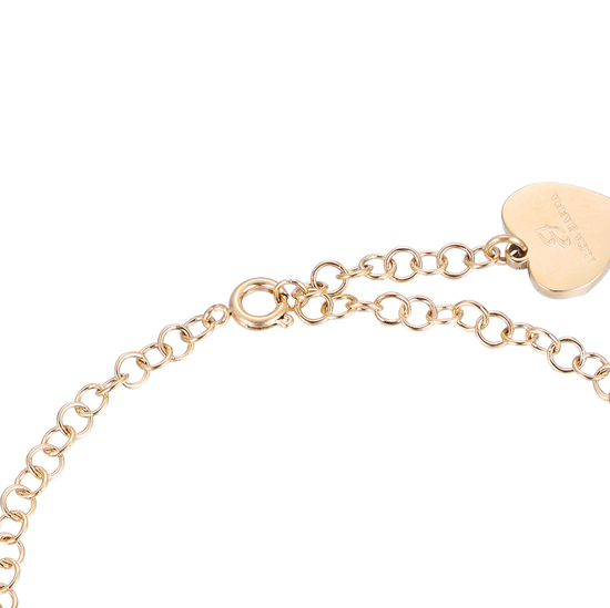 BRACELET FEMME EN ACIER AVEC CERCLES EN OR IP