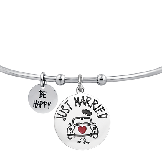 JUST MARRIED STEEL BRACELET POUR FEMMES