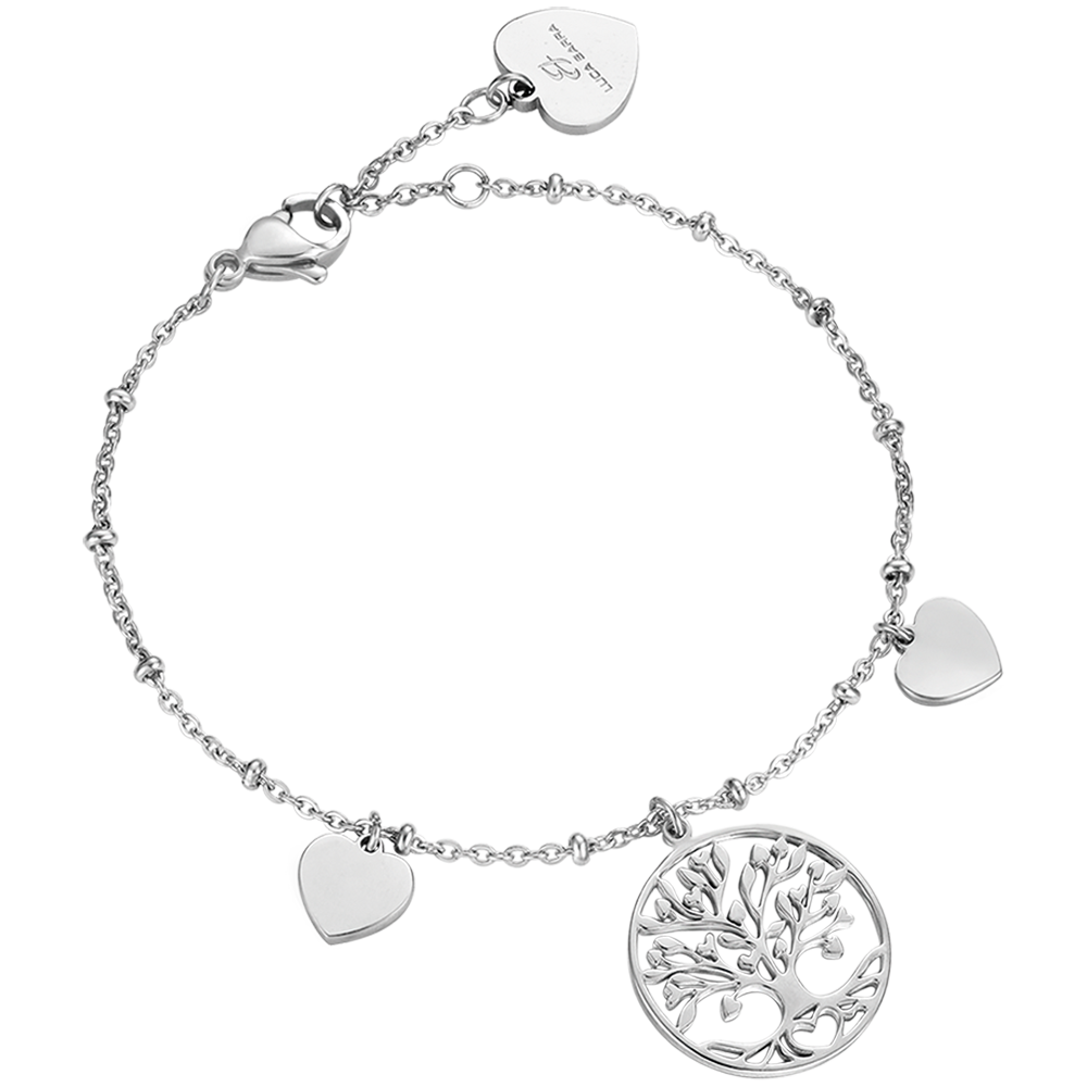 BRACELET FEMME EN ACIER AVEC ARBRE DE VIE