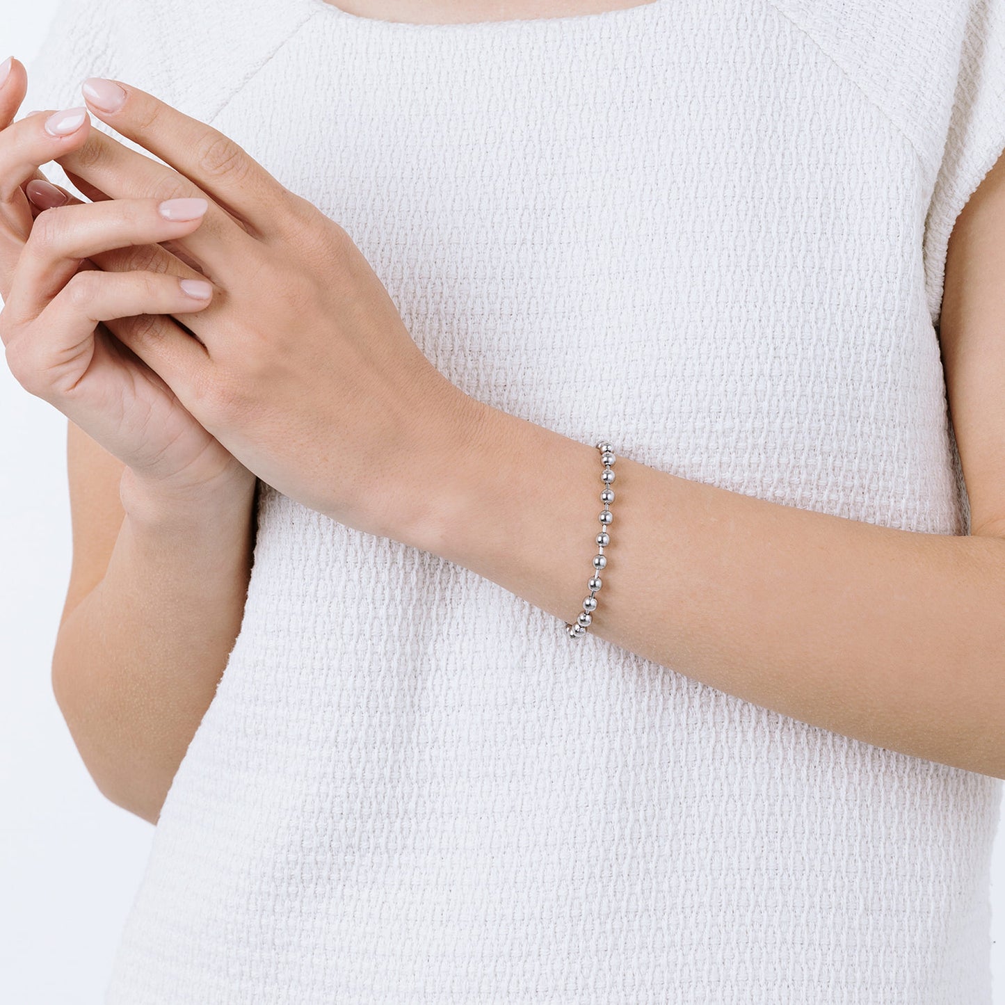 BRACELET À BRELOQUES EN ACIER POUR FEMMES