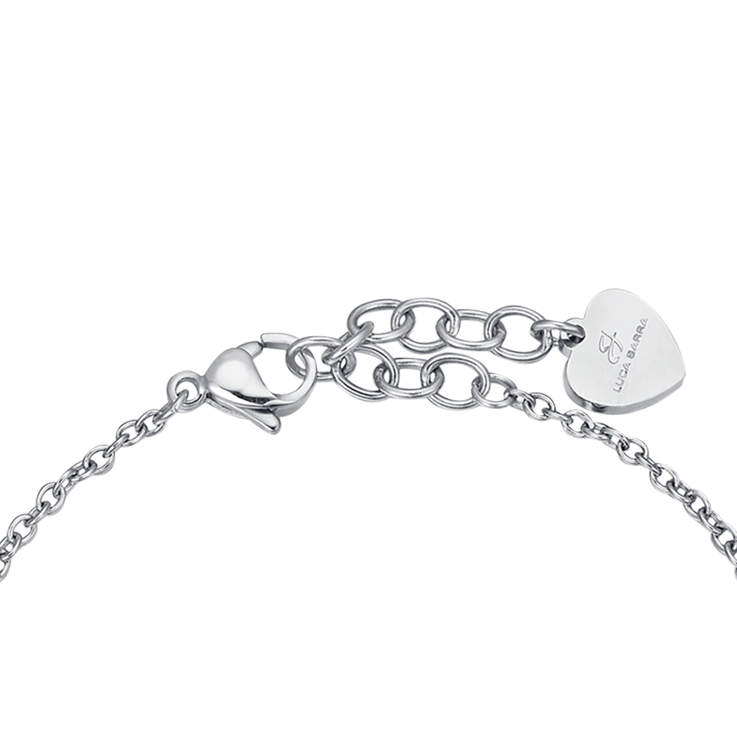 BRACELET FEMME EN ACIER AVEC CŒUR ET CORNE