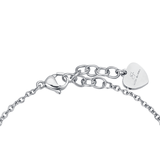 BRACELET FEMME EN ACIER AVEC CŒUR ET CORNE