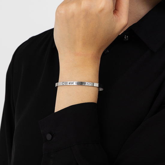 BRACELET ACIER POUR FEMME DO WHAT YOU LOVE Luca Barra