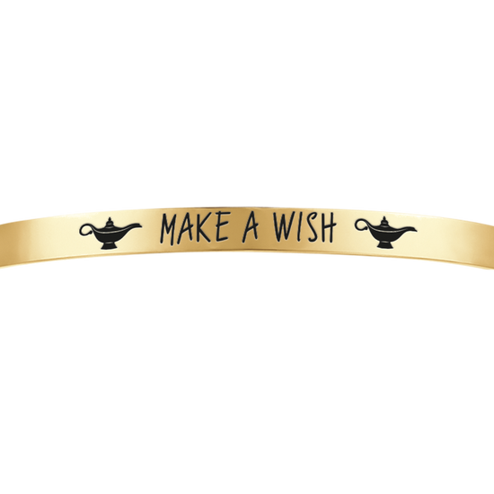 MAKE A WISH BRACELET FEMME EN ACIER PLAQUÉ OR