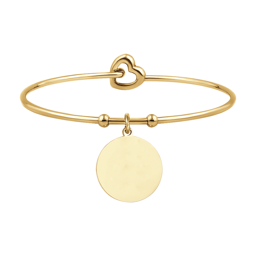 BRACELET CIRCULAIRE OR-ACIER PERSONNALISÉ POUR FEMME