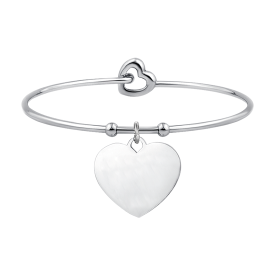 BRACELET COEUR PERSONNALISÉ EN ACIER POUR FEMME