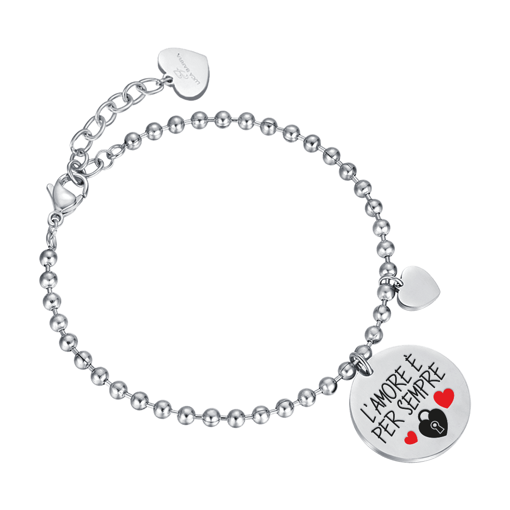 BRACELET EN ACIER POUR FEMMES LOVE IS FOREVER