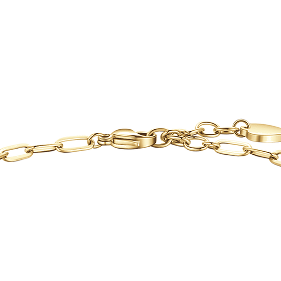 BRACELET POUR FEMME EN ACIER PLAQUÉ OR AVEC CŒUR, CHAUSSURE ET ÉTOILE