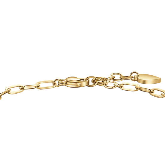 BRACELET POUR FEMME EN ACIER PLAQUÉ OR AVEC LUNE, HIBOU ET ÉTOILE