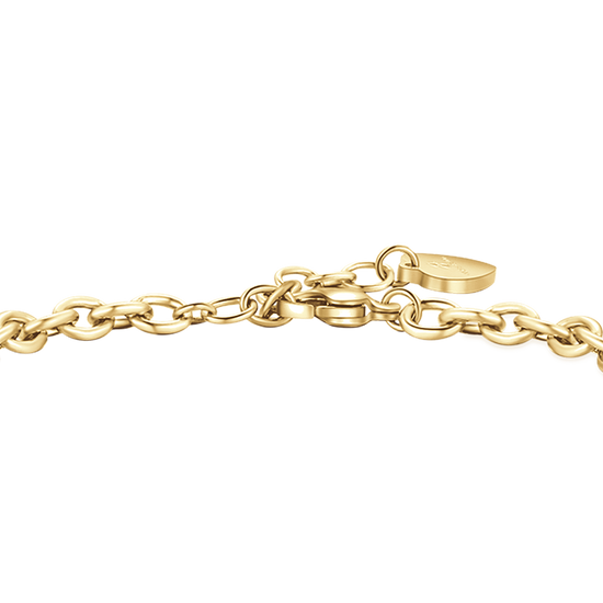 BRACELET POUR FEMME EN ACIER PLAQUÉ OR AVEC SYMBOLE DE LA PAIX