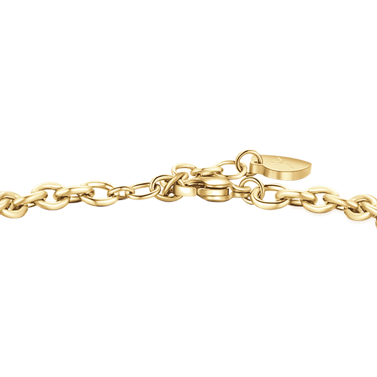 BRACELET POUR FEMME EN ACIER PLAQUÉ OR AVEC ÉCLAIR