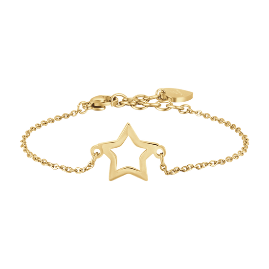 BRACELET POUR FEMME EN ACIER PLAQUÉ OR HOLLOW STAR