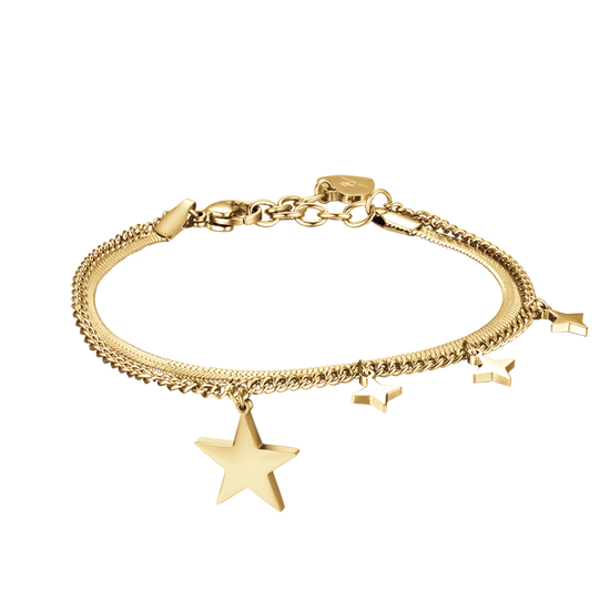 IP BRACELET FEMME EN ACIER DORÉ AVEC ÉTOILE