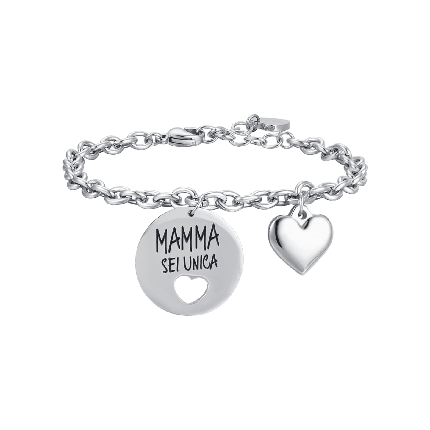 BRACELET EN ACIER POUR FEMME "MUM YOU'RE UNIQUE" (MAMAN TU ES UNIQUE)