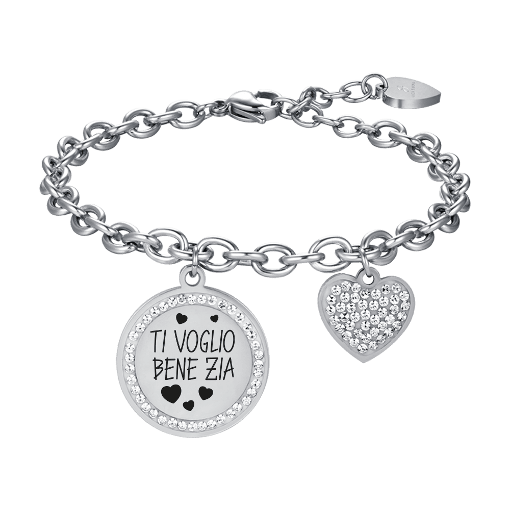 BRACELET ACIER FEMME I LOVE YOU AUNT Luca Barra