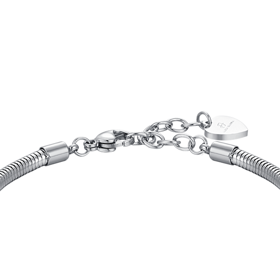 BRACELET POUR FEMME EN ACIER AVEC ARBRE DE VIE ET CRISTAUX BLANCS