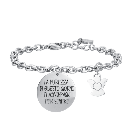 BRACELET EN ACIER POUR FEMMES QUE LA PURETÉ DE CE JOUR VOUS ACCOMPAGNE POUR TOUJOURS